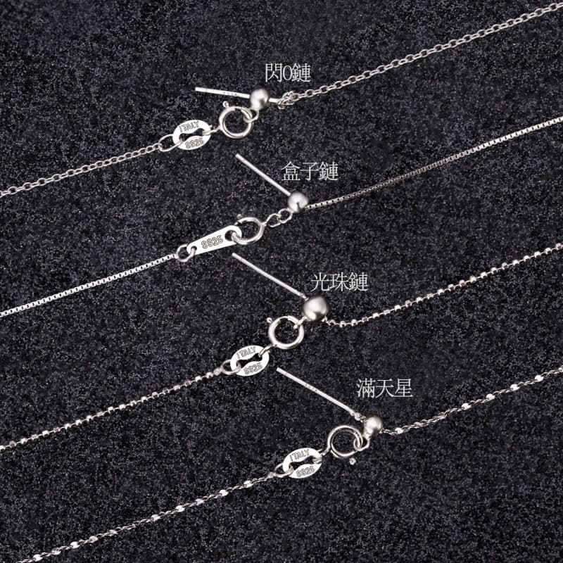 สร้อยคอสเตอร์ลิงเงิน S925 แบบปรับความยาวได้ ดีไซน์เรียบง่ายสำหรับคลาวิกเกิล รูปที่ 4