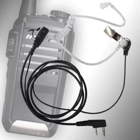 หูฟัง Mic FBI วิทยุสื่อสาร Kenwood BAOFENG UV5R BL-5 IC-V90/UV95 และวิทยุเครื่องจีนทั่วไป รูปที่ 6