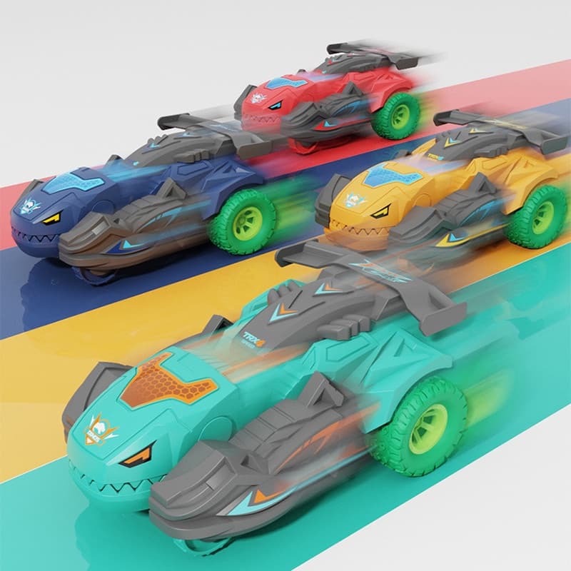 เปลี่ยนรูปรถไดโนเสาร์ รถของเล่น Inertial Sliding Dino Car Boys Amazing Gifts Kid Toy รูปที่ 4
