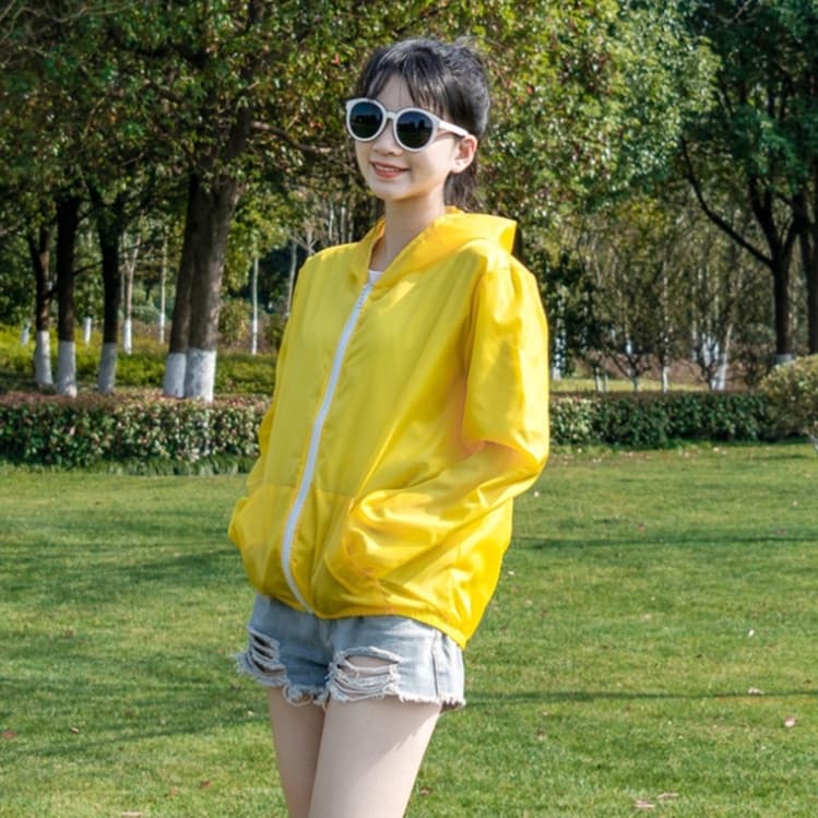เสื้อกันแดด กันแสงuv กันแดดuv แห้งเร็ว ระบายความร้อนได้ดี ผ้าร่ม100% หลากสี มีฮู้ด มีกระเป๋าหน้า รูปที่ 4