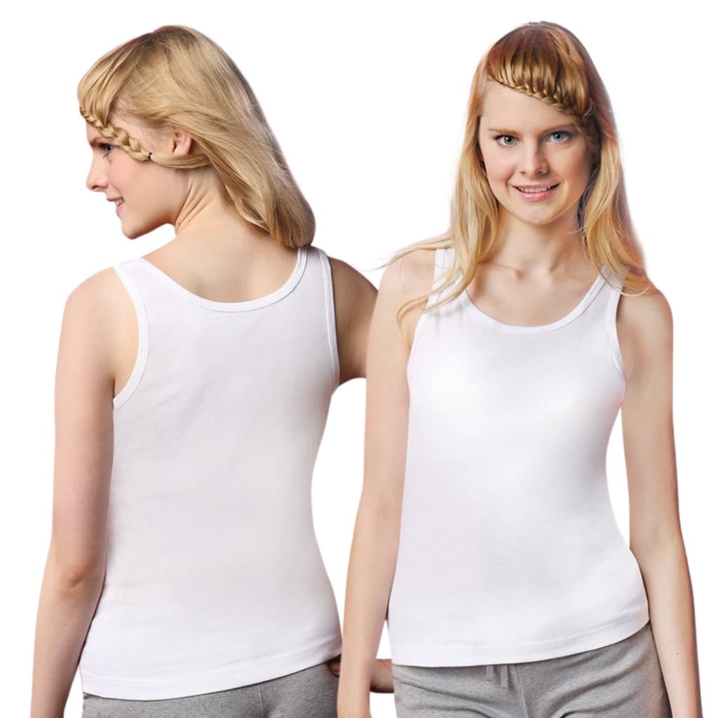 CHERILON เชอรีล่อน เสื้อกล้าม เสื้อยืด เสื้อกล้ามผู้หญิง ผ้าฝ้าย 100% ทอไร้ตะเข็บข้าง นุ่มไม่มีบรา สีพื้น 3 สี OTIB-VCT2 รูปที่ 4