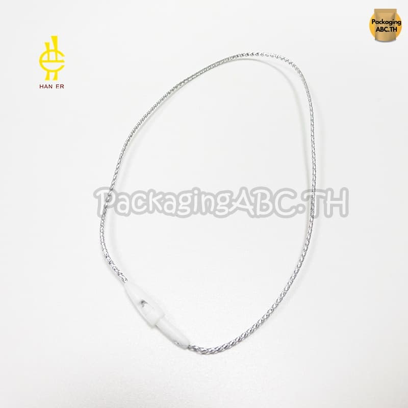 เชือกคล้องป้ายราคาสินค้า เงิน/ทอง 100 เส้น เชือกห้อยป้าย สายคล้องป้ายราคา ห้อยป้ายแท็ก/ร้อยป้ายราคา หนวดกุ้ง สายห้อย รูปที่ 6