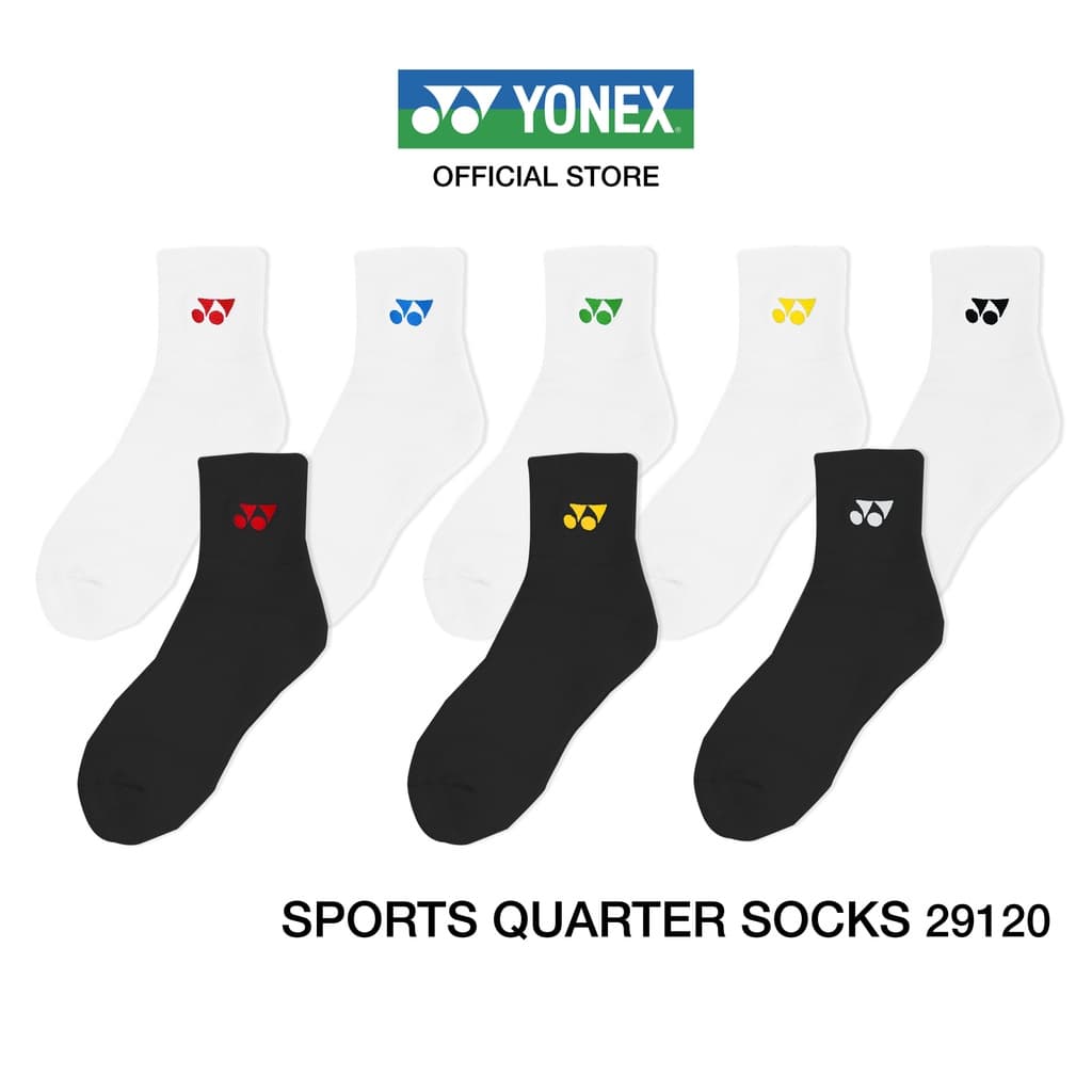 YONEX SPORT QUARTER SOCKS 29120 ถุงเท้า หุ้นข้อ ช่วยดูดซับแรงกระแทกและให้สัมผัสนุ่มสบายสวมใส่กระชับพร้อมระงับกลิ่น รูปที่ 1