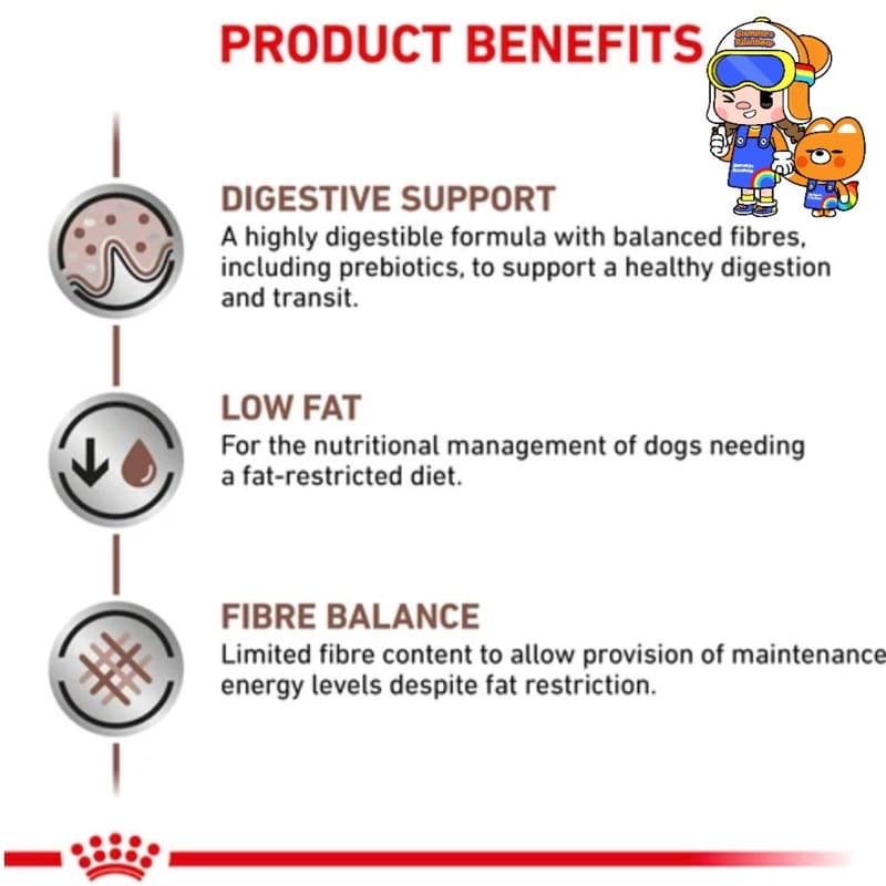 Royal Canin Gastrointestinal Low Fat 1.5 kg โรยัลคานิน อาหารสุนัข ตับอ่อนอักเสบ ถุงขนาด 1.5 กก. รูปที่ 4