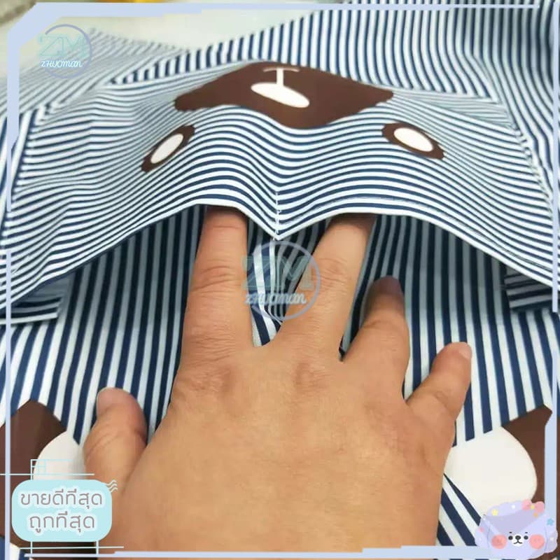 ผ้ากันเปื้อน เนื้อผ้าpolyester วัสดุไพลีเอสเตอร์ น้ำหนักเบา ใส่สบาย ซักง่าย แห้งไว พับเก็บง่าย รูปที่ 5