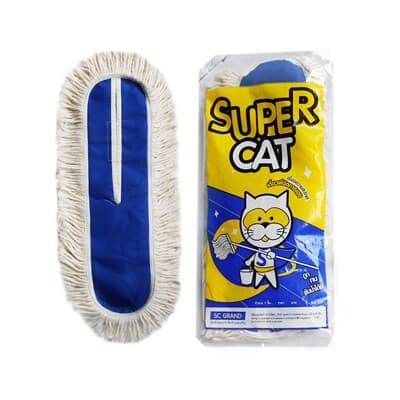 กก !!!! Supercat อะไหล่ม็อบถูพื้น ผ้าถูพื้น ขนาด 15"/18"/24" สีขาว/กรม สินค้ามี รูปที่ 2