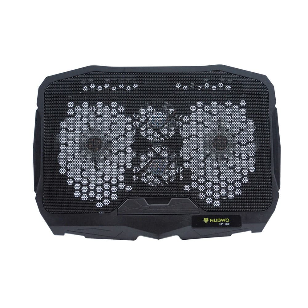 Nubwo พัดลมโน๊ตบุ๊ค พัดลมรองโน๊ตบุ๊ค 4ใบพัด ปรับระดับความสูงได้ Cooler pad Quatro NF-130 Razeaka RF-01 ประกันศูนย์ 1ปี รูปที่ 4