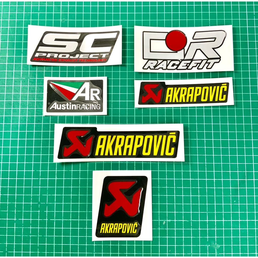 สติ๊กเกอร์ติดท่อSC,CR,AR,AK งานตัดประกอบล้วนสะท้อนแสง 3M ขนาดแจ้งในรูปภาพ รูปที่ 1