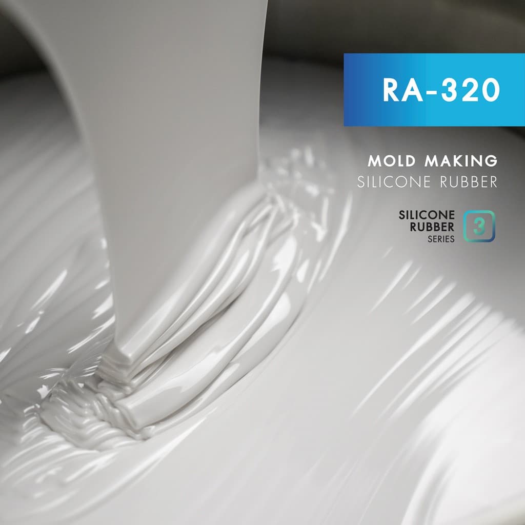 ยางซิลิโคนไต้หวัน RA-320 SILICONE RUBBER ยางซิลิโคนทำแม่พิมพ์ เก็บรายละเอียดได้ดี แห้งเร็ว เนื้อนิ่ม- ชุด 500 กรัม-1 กก. รูปที่ 2