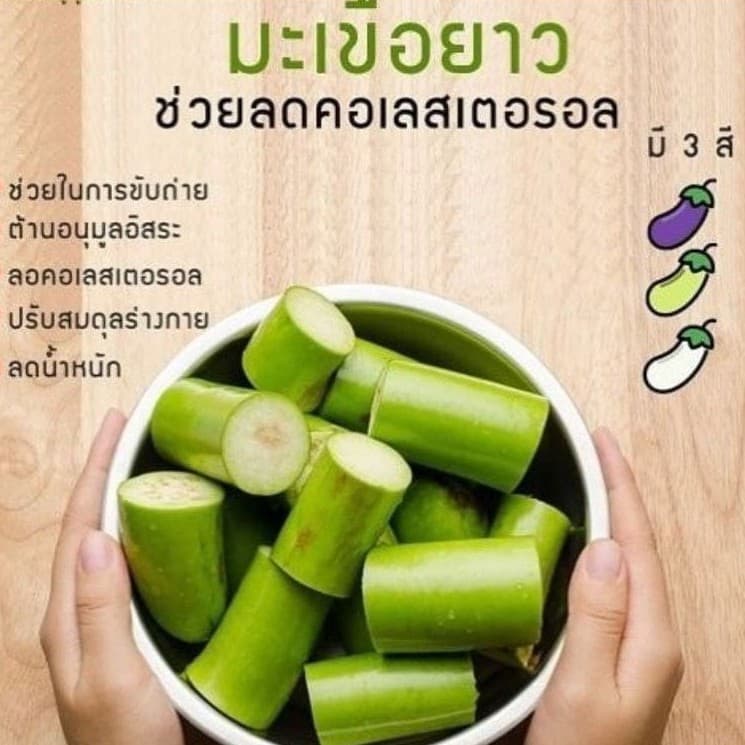 ส่งเร็ว!! มะเขือยาว !!! มะเขือสด ผักสด ผักสวนครัว ปลูกบนดอย มีการรับประกันสินค้า รูปที่ 8