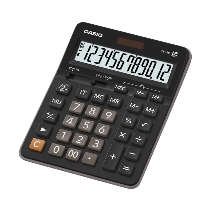 เครื่องคิดเลข Casio GX-12B ดำ/ขาว รูปที่ 1