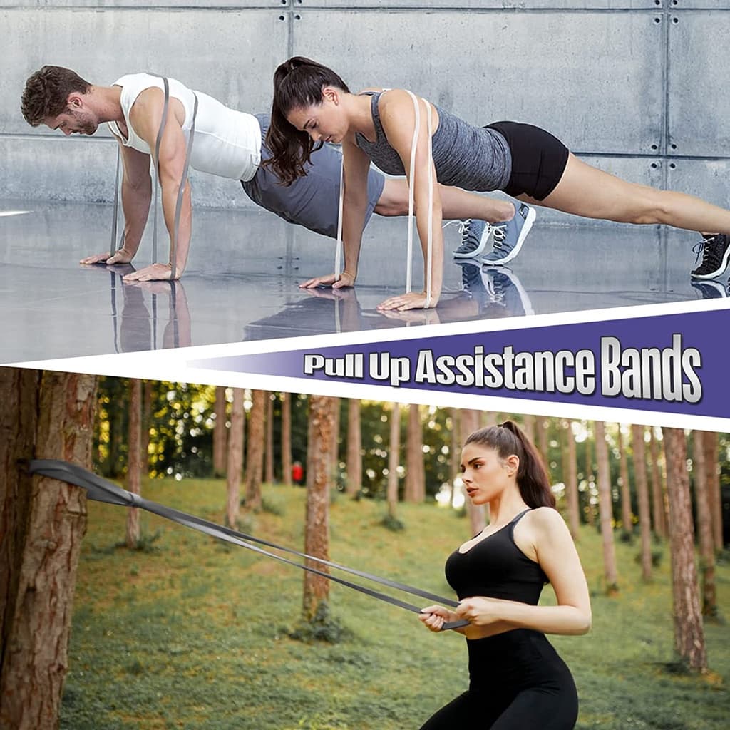 จัดส่งจากไทยยางยืดออกกำลังกาย ชุดยางยืดออกกำลังกาย 5 เส้น/5 ระดับแรงต้าน resistance band รูปที่ 5