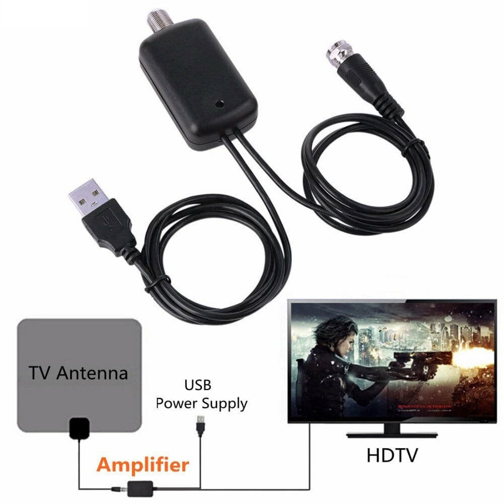 อุปกรณ์ขยายสัญญาณเสาอากาศดิจิตอลทีวี HDTV Antenna Amplifier Signal Booster High รูปที่ 1