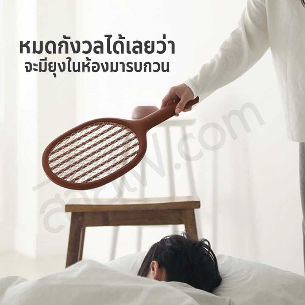 SOLOVE P1 2 in 1 Mosquito Swatter เครื่องดักยุง + ไม้ช็อตยุงและแมลง ไม้ตียุงไฟฟ้า ครบจบในเครื่องเดียว รูปที่ 5