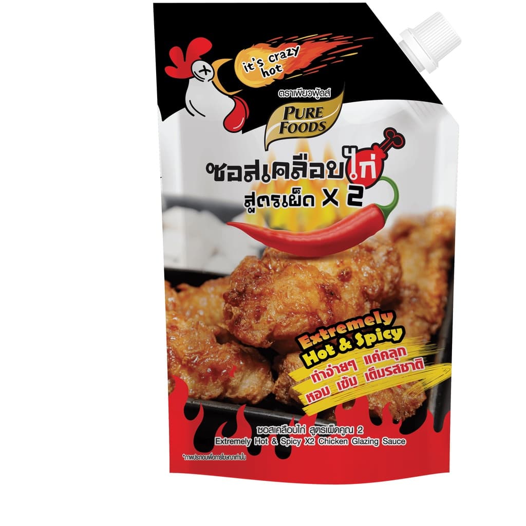 ซอสเคลือบไก่ สูตรเผ็ด x2 ขนาด 1,000 กรัม ตรา เพียวฟู้ดส์ รูปที่ 3