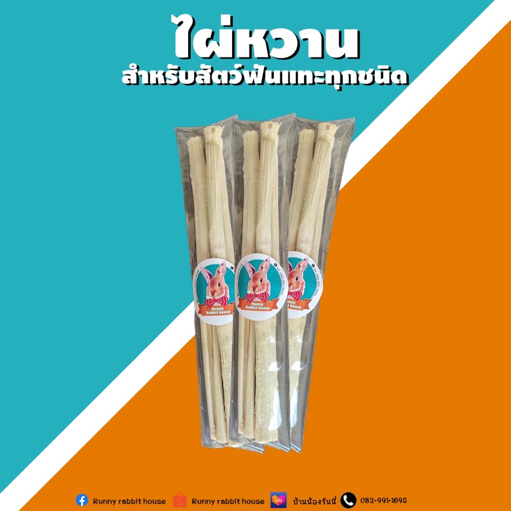 ลด30%ในliveไผ่หวานกระต่าย ชิลชิล่า แก๊สบี้ และสัตว์ฟันแทะทุกชนิด บรรจุ 80 กรัม 6-9 แท่ง รูปที่ 1