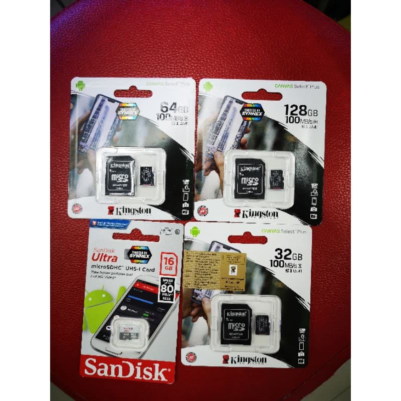 32GB-256GB Kingston เมมโมรี่การ์ดคิงส์ตัน​ CLASS10 micro SD card กล้องติดรถ เมมกล้องวงจรปิด รูปที่ 5