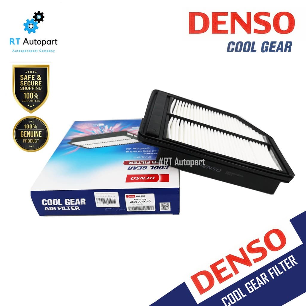 Denso กรองอากาศ Honda Civic FD ปี06-11 เครื่อง 1.8 R18A / เด็นโซ่ ฮอนด้า ซีวิค06 เอฟดี / 17220-RNA-A00 / 260300-0241 รูปที่ 1