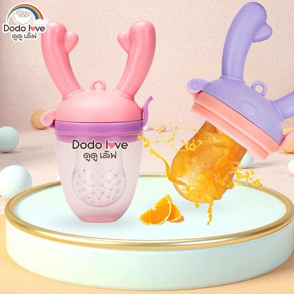 ส่งด่วน LitteBaby X DoDolove จุกซิลิโคน ดูดผักผลไม้ จุกนมหลอก จุกหลอกสำหรับเด็กหัดกัดกินผลไม้ รูปที่ 3