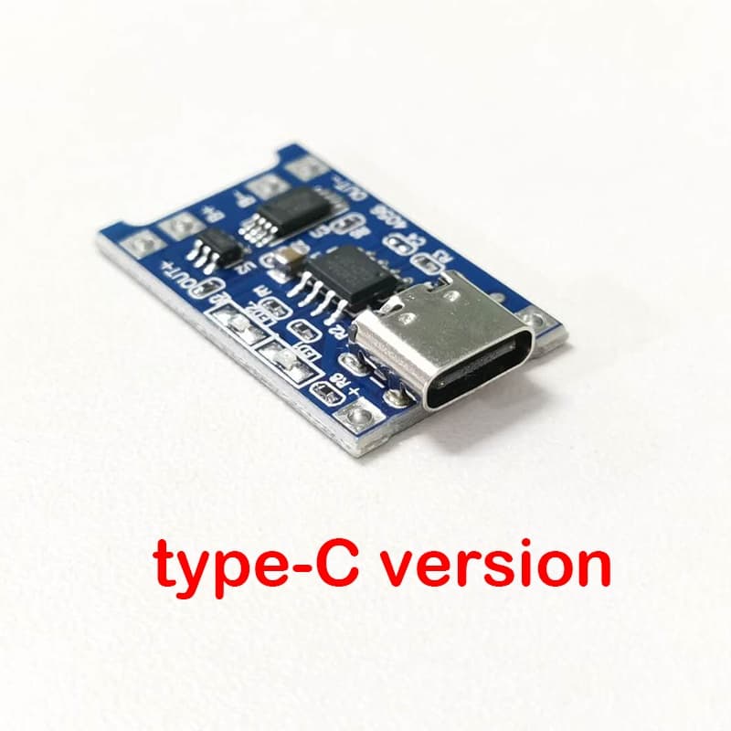บอร์ดโมดูลป้องกันที่ชาร์จแบตเตอรี่ลิเธียม 3.7V 5V 1A 2A Li-ion Lipo Micro USB Type-C รูปที่ 4
