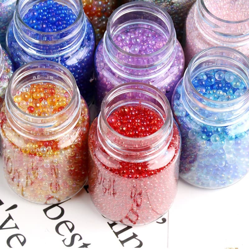 ลูกปัดคาเวียใส ตกแต่งเล็บ ตกแต่งเรซิ่น งานDIY รูปที่ 5