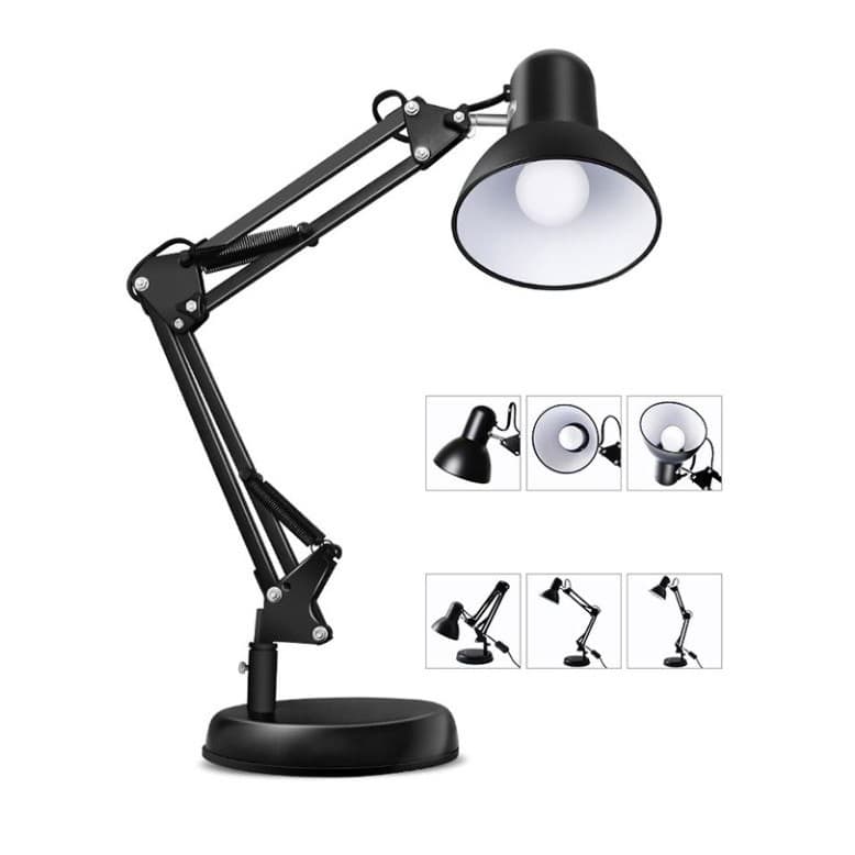 Table lamp - โคมไฟ โคมไฟตั้งโต๊ะ อ่านหนังสือ แบบตั้งพื้นพับเก็บได้ ใช้กับหลอดไฟขั้ว E27 มีให้เลือก3สี รูปที่ 3