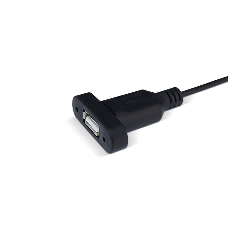 1pcs สาย USB ตัวผู้-ตัวเมีย สายชาร์จ USB การถ่ายโอนข้อมูล แบบต่อขยายพร้อมรูสกรูเพื่อยึดแผ่นกั้นความยาว 30 ซม. รูปที่ 5