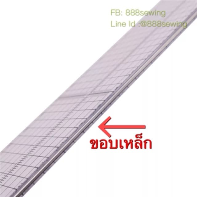 ไม้บรรทัด เสริมขอบเหล็ก Patchwork ในไทย ขนาด. 30cm x5cm มีราคาส่งด้วยน๊า Nine Sea รูปที่ 3