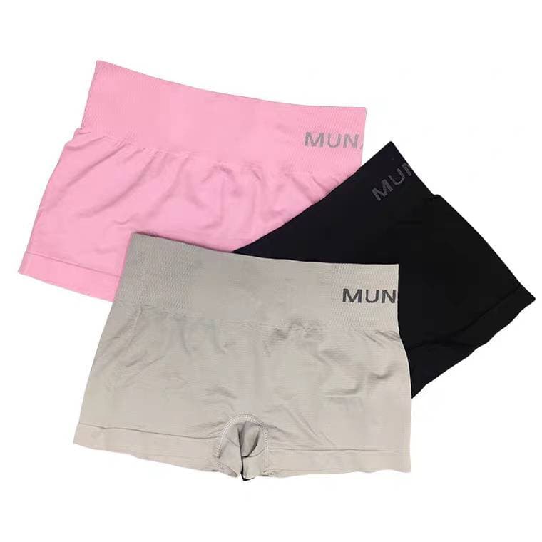 AP 6207 กางเกงชั้นในสตรี boxer สเตย์ ใส่สบาย ระบายอากาศ ผ้ายืดหยุ่น ฟรีไซส์ 26-38 นิ้ว ชนิดขาสั้น รูปที่ 5