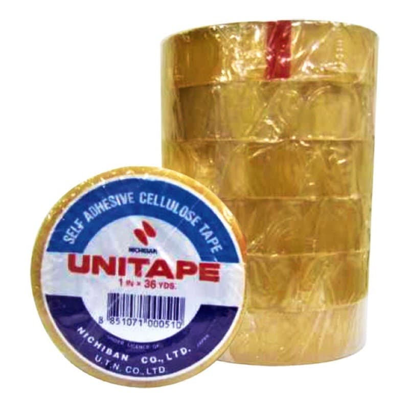 เทปใส Unitape สก็อตเทปใส แกนใหญ่/แกนเล็ก ยาว 36 หลา มีเก็บปลายทาง US.Station รูปที่ 4