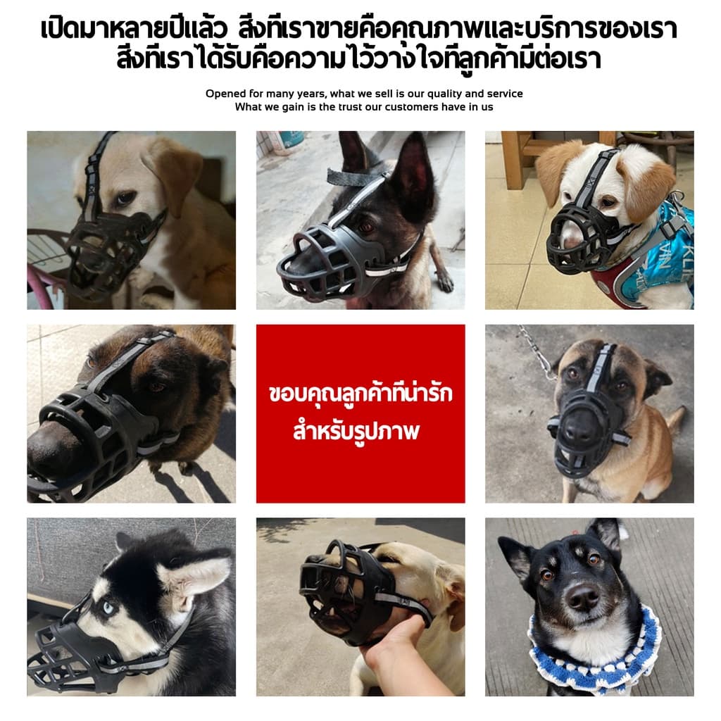 ตะกร้อปากสุนัข Zepet ตะกร้อครอบปาก ป้องกันการกัดเห่า ที่ครอบปากสุนัข น้องหมาดื่มน้ำได้ ตะกร้อสุนัข ตระกร้อครอบปากสุนัข รูปที่ 4