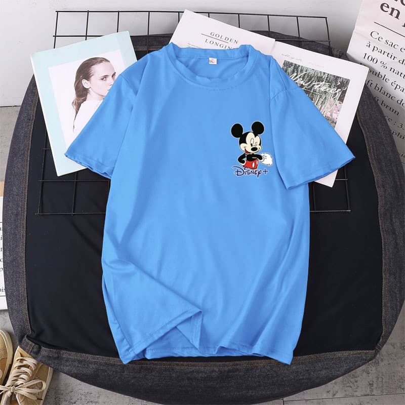 BK-SHORT เสื้อยืดแขนสั้น 2สี ฟ้า/เขียว ลายการ์ตูน ขายดีตามเทรนต์ ลายน่ารัก สีสันสดใส่น่ารัก ใส่ได้ทั้ง ญ/ช รูปที่ 1