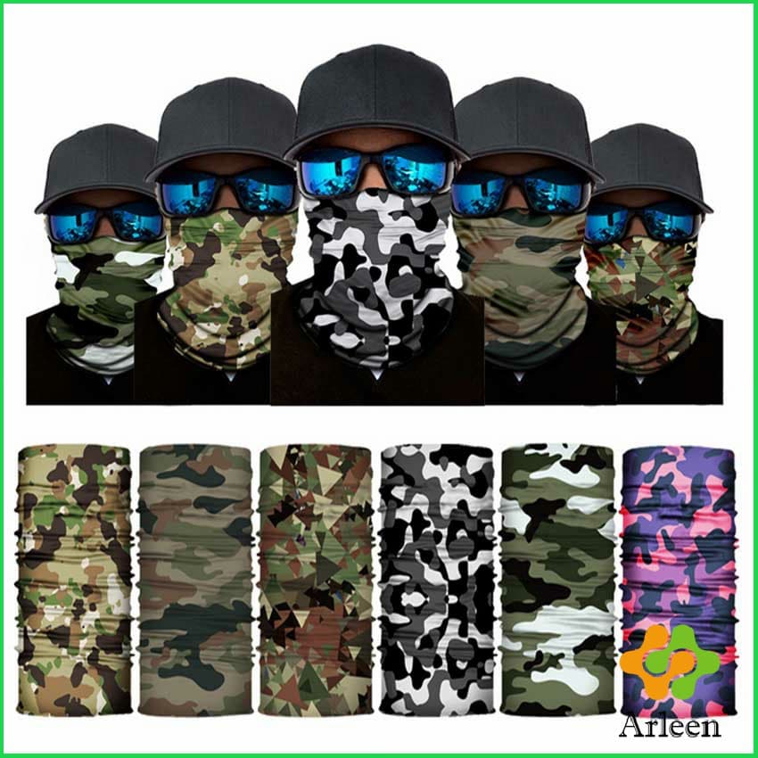 Arleen ผ้าบัฟกันฝุ่น โพกหัว ผ้าปิดหน้า กันแดด เลือกลายได้ แดด UV Magic turban รูปที่ 8