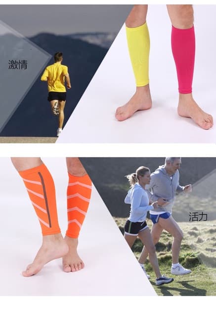 ‍‍ที่รัดน่องใส่วิ่งออกกำลังกาย ปลอกรัดน่องวิ่งมาราธอน ลดการเมื่อยล้า ลดการบาดเจ็บกล้ามเนื้อน่อง คุณภาพดีมาก รูปที่ 6