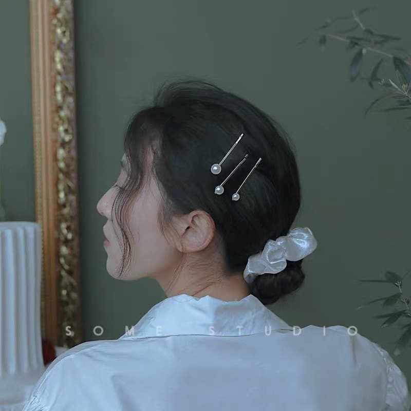 สร้อยข้อมือแฟชั่น และกิ๊บ แต่งจี้ แบบเรียบง่าย เครื่องประดับสำหรับผู้หญิง รูปที่ 6
