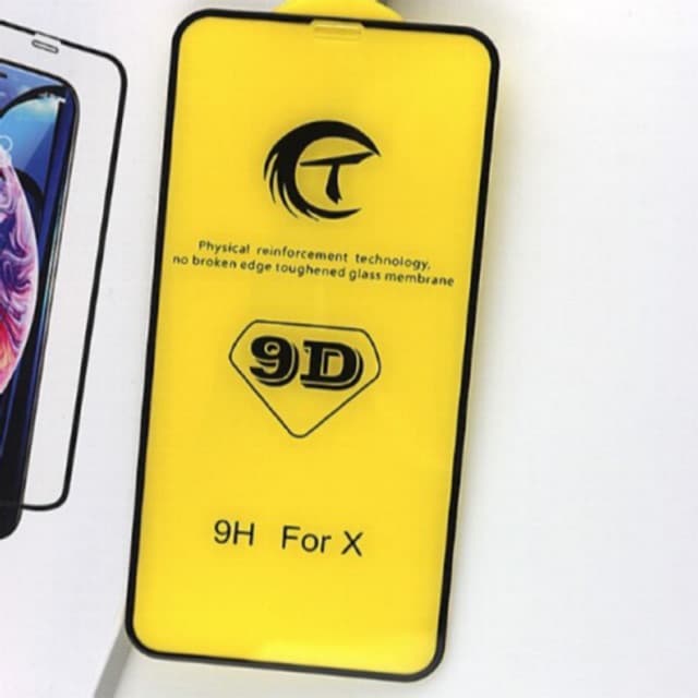 ฟิล์มกระจก 9D สำหรับไอโฟน SE2022 SE2020 6 6sp 6s+ 7 7p 8 8p X Xs Xr XSMAX 11 11pro 11PROMAX 12 12mini 12pro 17promax รูปที่ 4