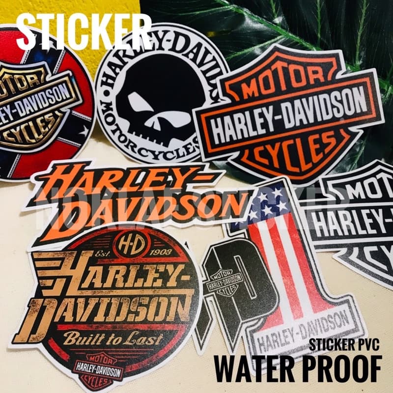 ฮาrLeY-DAVIDSON sticker water proof สติ๊กเกอร์กันน้ำ ลอกไม่ทิ้งคาบกาว ไฟลุก รูปที่ 2