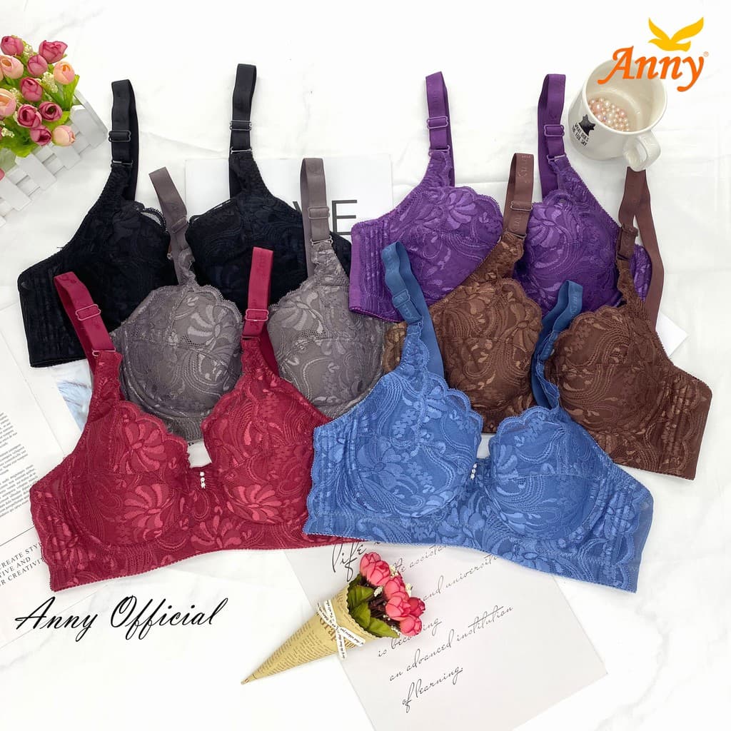 ชุดชั้นใน Annyบรา รุ่น2044-1 คัพB-C เสื้อใน มีโครง 3ตะขอ เต็มทรง ฟองนุ่มบางเฉียบ ตัดเย็บผ้าตะข่าย ระบายอากาศได้ดี รูปที่ 2