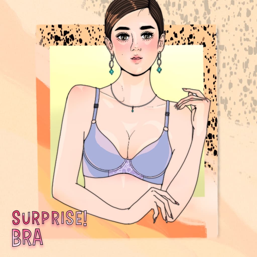 Wacoal Surprise Push Up Bra set 3 ชิ้น รุ่น WB9V03 คละสี เสื้อชั้นในมีโครง ฟองน้ำหนา 10 mm รูปที่ 6