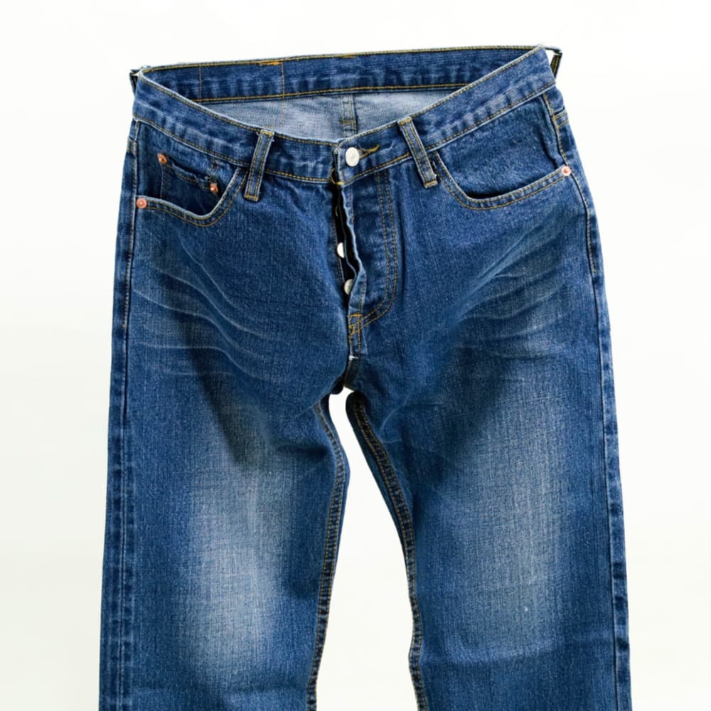 กางเกงยีนส์ ผู้ชาย ริมแดง ทรงกระบอก ผ้าไม่ยืด สีน้ำเงิน LJR Jeans Selvedge Denim Men Jeans รูปที่ 8