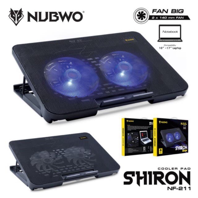 Nubwo NF-211 NF-212 NF-214 NF-235 พัดลมโน๊ตบุ๊ค พัดลมรองโน๊ตบุ๊ค Gaming Cooler pad พัดลมระบายความร้อนโน๊ตบุ๊ค ประกัน1 ปี รูปที่ 5