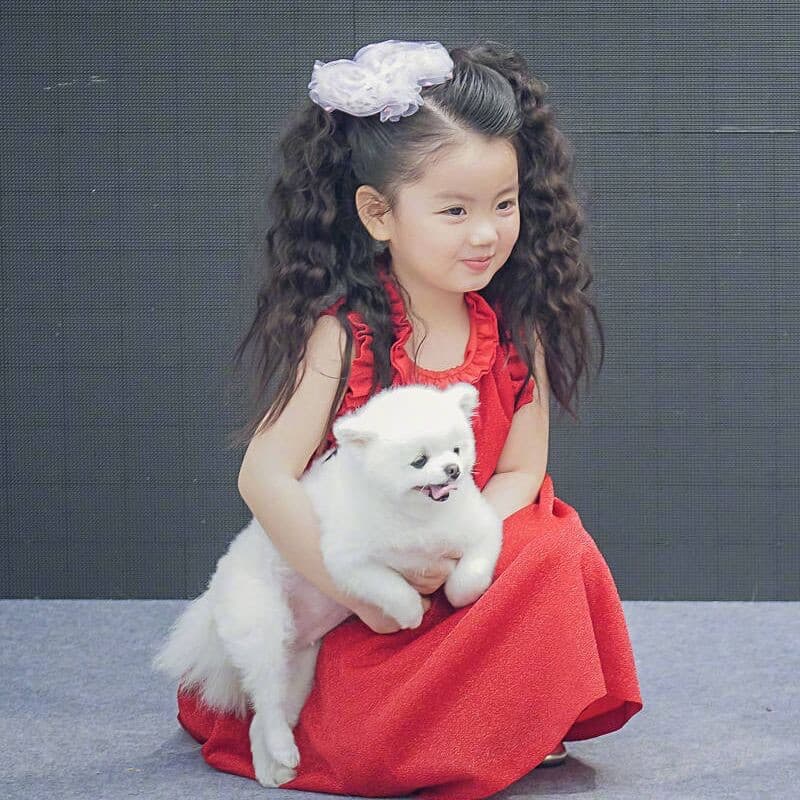 หางม้า ลอนมาม่า แบบผูก สำหรับเด็ก แฮร์พีช หางม้าเด็ก แฮร์พีชเด็ก รูปที่ 3