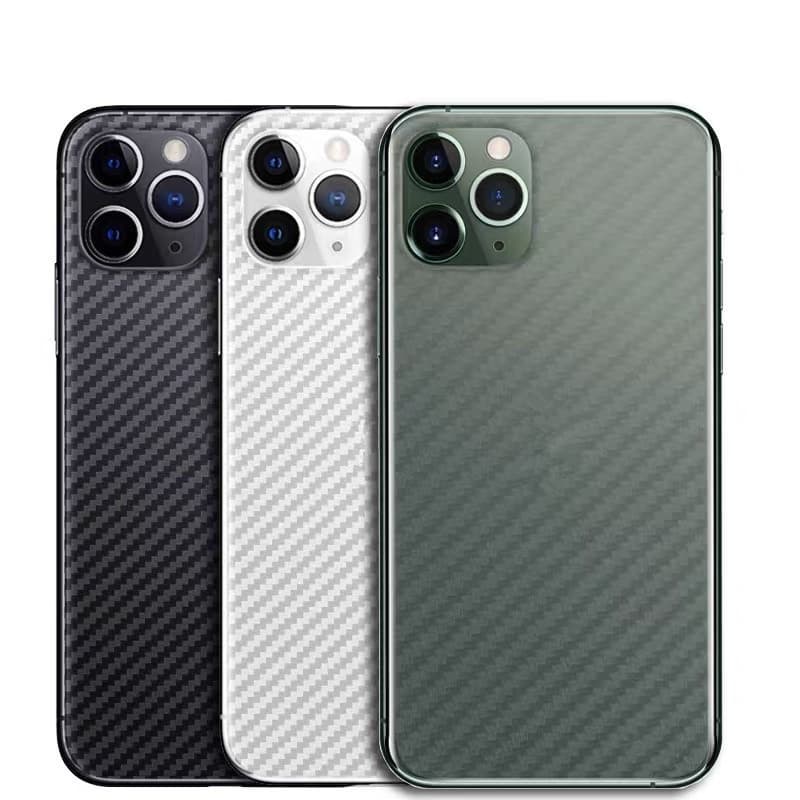 Bฟิล์มหลังลายเคฟล่า ใช้สำหรับ iPhone 17 Air 11 12 13 14 15 16 17 Pro Max Mini 6S 7 8 Plus SE XR XS Max ฟิล์มหลังกันรอย รูปที่ 8