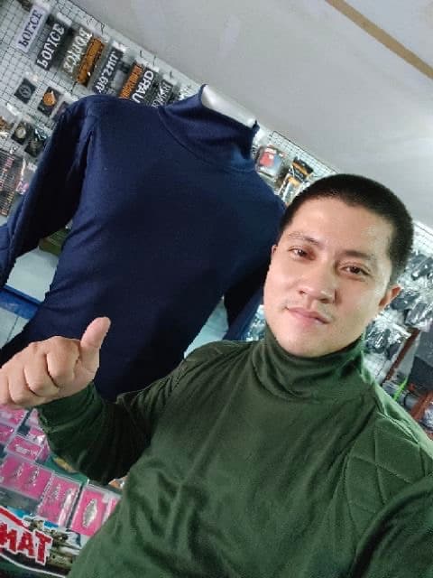 เสื้อยื้ดแขนยาวบุไหล่บุศอกสีพื้นสำหรับทำกิจกรรมกลางแจ้งขนาดไซร์ M อก40 L42 xl44 รูปที่ 7