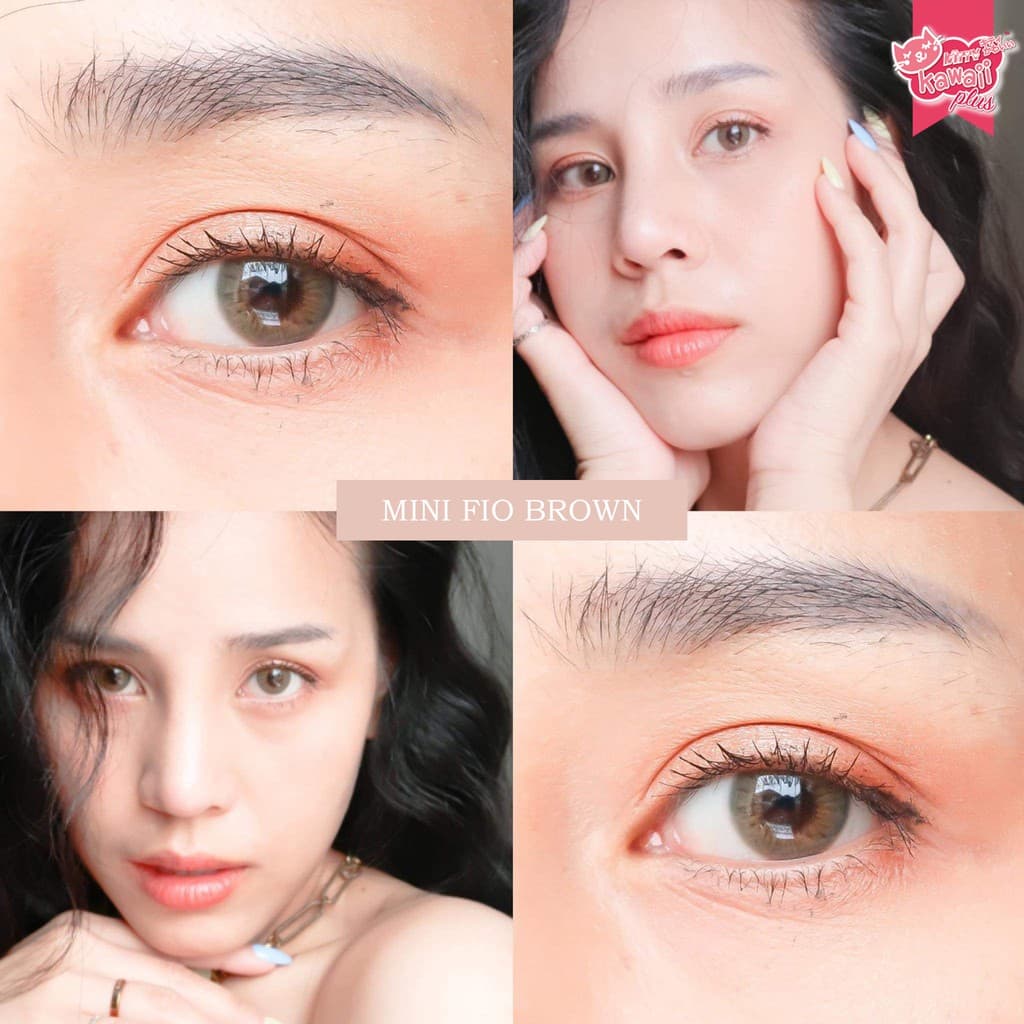 คอนแทคเลนส์Mini Fio Brown / Gray ขนาดมินิขายดี รูปที่ 3