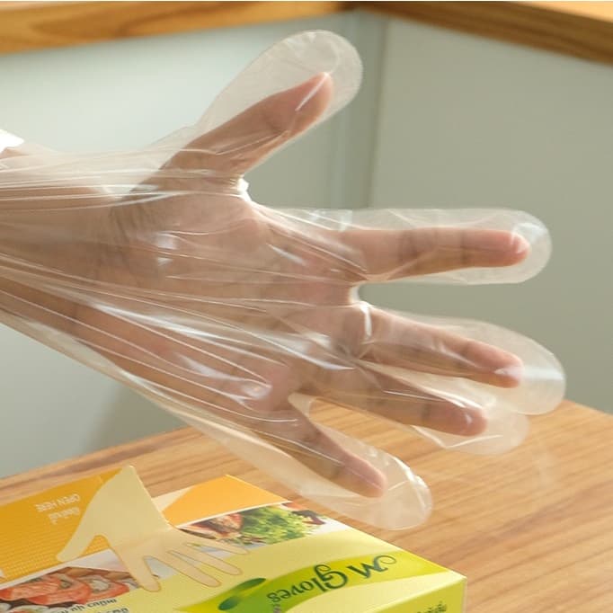 ถุงมือพลาสติก M Glove LDPE ขนาดบรรจุ 24 ชิ้น มี 2 ขนาดให้เลือก S และ L รูปที่ 4