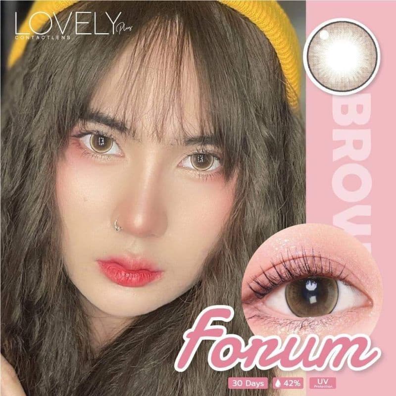 คอนแทคเลนส์ ลาย forum/Domino/Dream 3 tone สีเทา/ตาล Gray/Brown มีค่าสายตา - รูปที่ 8