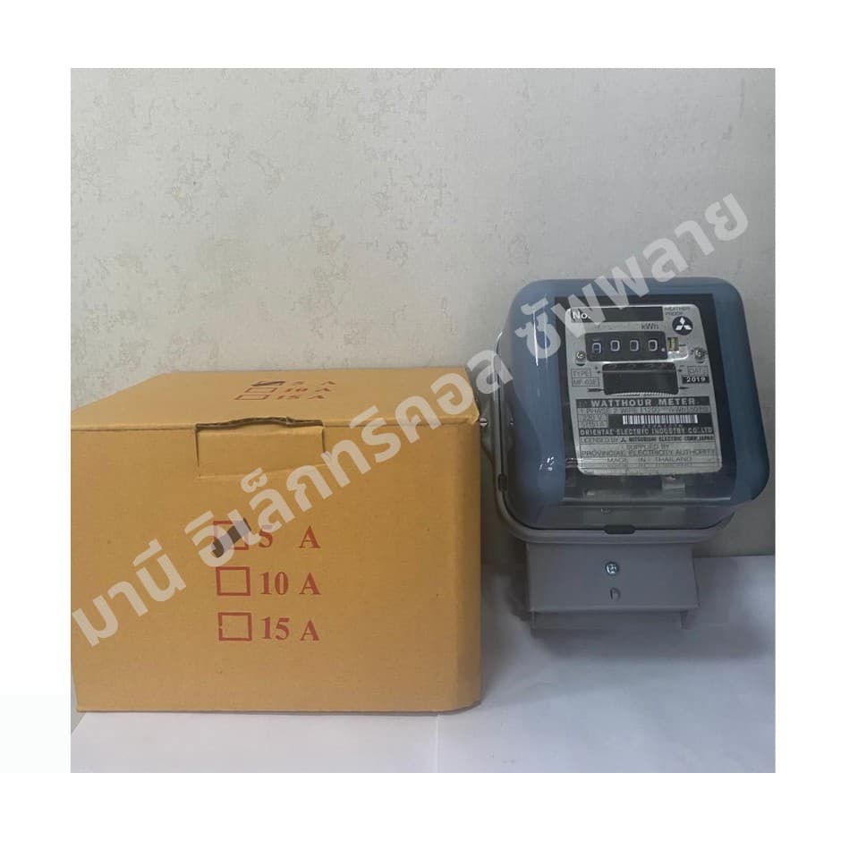 ถูกที่สุด‼มิเตอร์ไฟฟ้า มิเตอร์ไฟ มาตราวัดไฟฟ้า 5A,10A,15A เทา บิ้ว MITSUBISHI หม้อมิเตอร์ รูปที่ 2