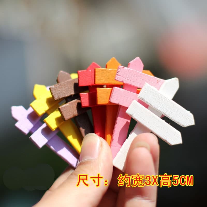 รั้วที่มีสีสันภูมิทัศน์ตกแต่งมอสไมโครภูมิทัศน์ตกแต่งสวน ทําเอง บอนไซอุปกรณ์ฉ่ํางานฝีมือเรซิน รูปที่ 7