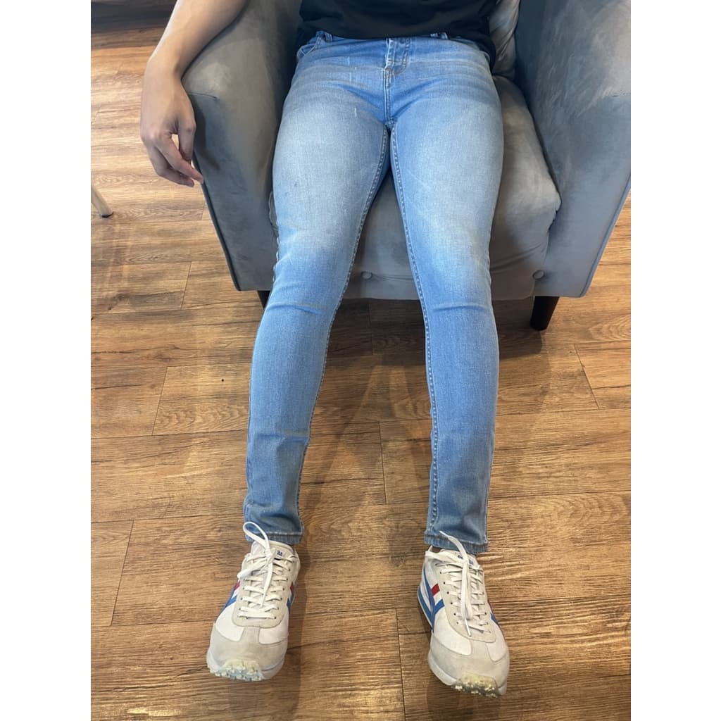 ‍ กางเกงยีนส์ผู้ชาย ขาเดฟ ทรงสกินนี่ ผ้ายืด‍ skinny jeans men รูปที่ 6